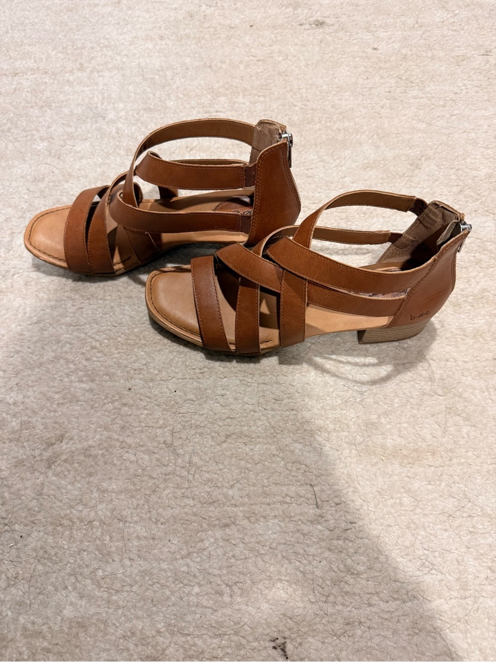 Women’s Brown Strappy Gladiator Sandals - Picture 3 of 5